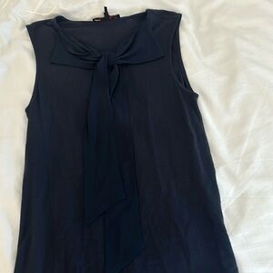 maje size 1 women’s navy tank top with bow in front